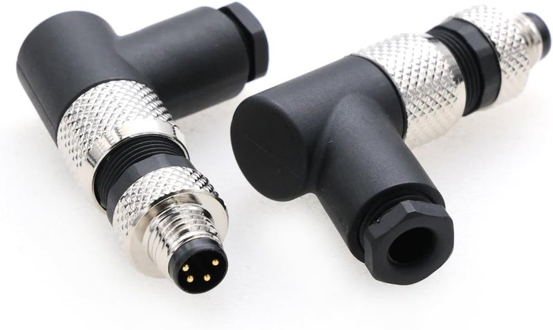 Eonvic M8 Right Angle 4 Pin Male A Code Plug Industrial Circular Sensor Connector Aviation 8mm Waterproof IP67 Connector - Image 3